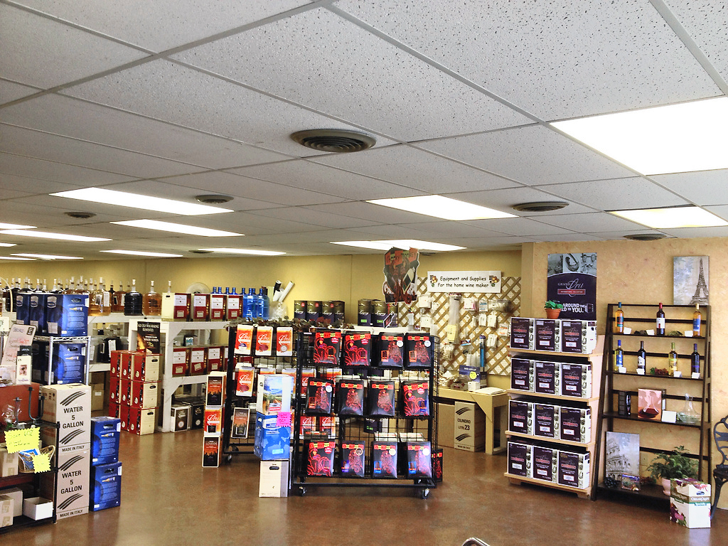 Inside the store at Kootenay WineCrafters