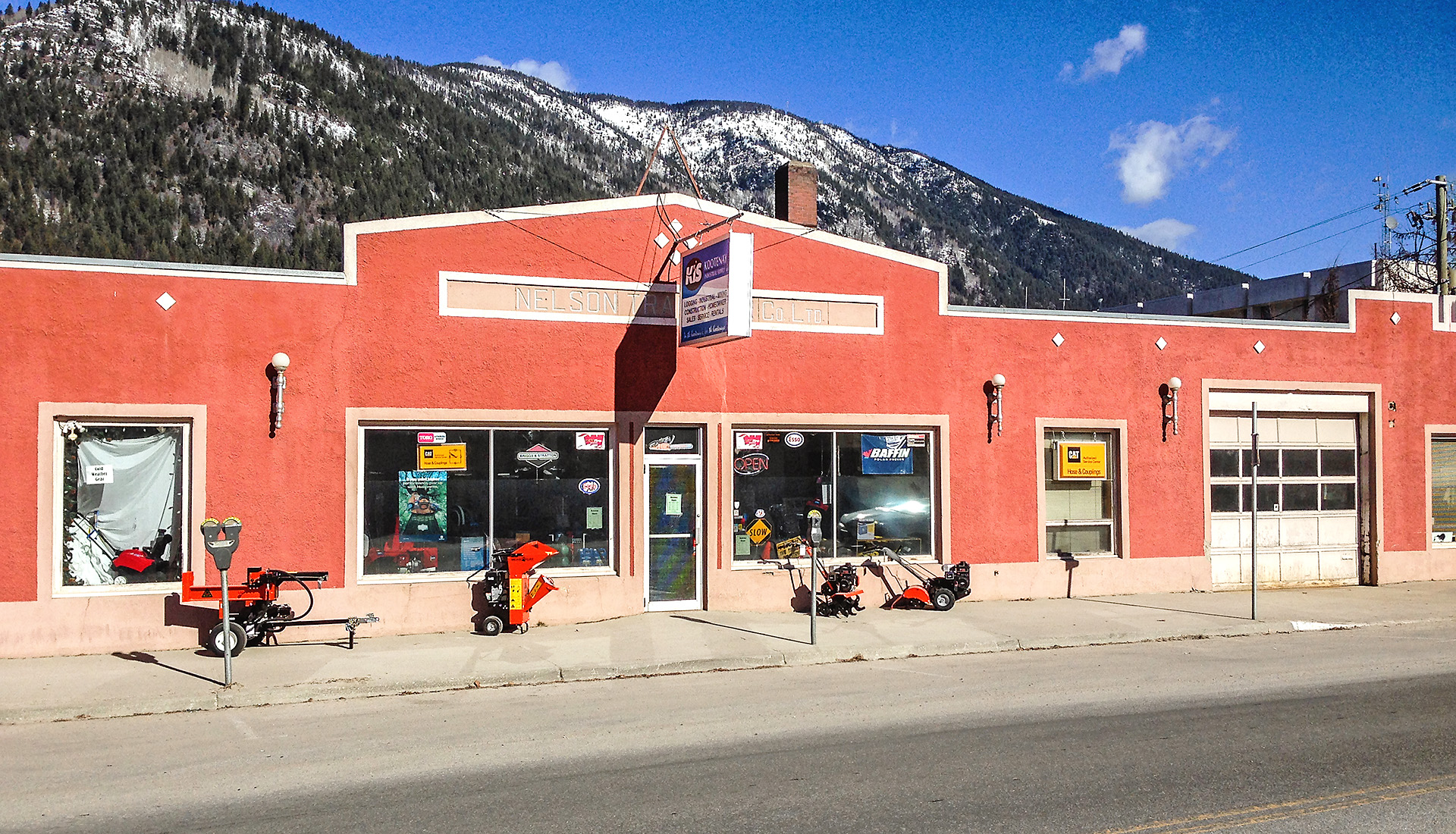 Exterior of Kootenay Industrial Supply building in Nelson, BC 