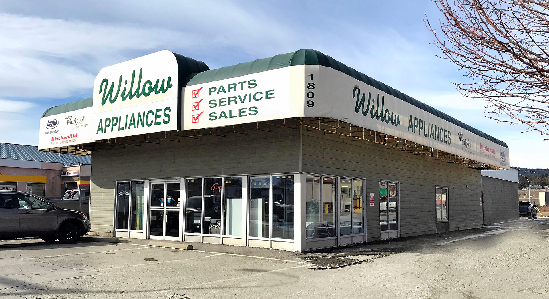 Exterior of Willow Appliance in Cranbrook, BC 