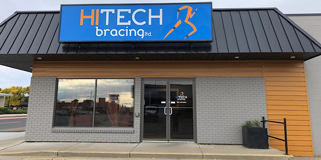 Picture of the exterior of HiTech Athletic Bracing in Lethbridge 