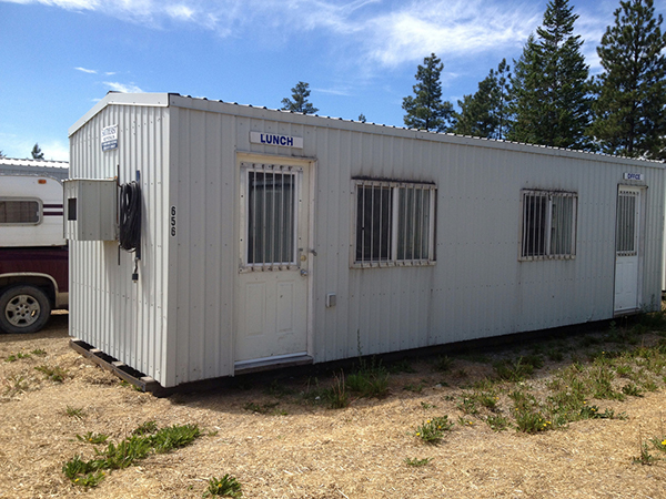 Exterior building of a portable office