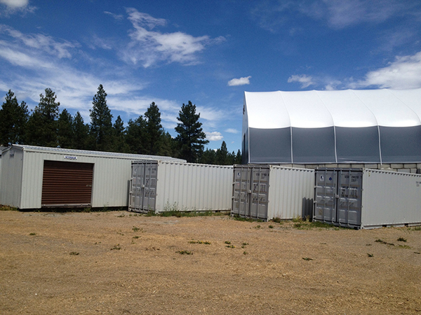 Exterior building of portable offices