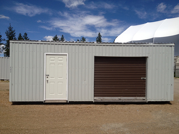 Exterior building of a portable office