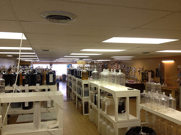 Inside the store at Kootenay WineCrafters