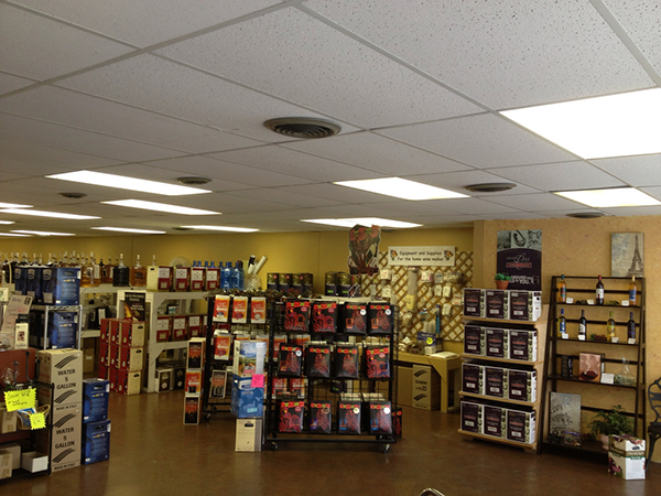 Inside the store at Kootenay WineCrafters