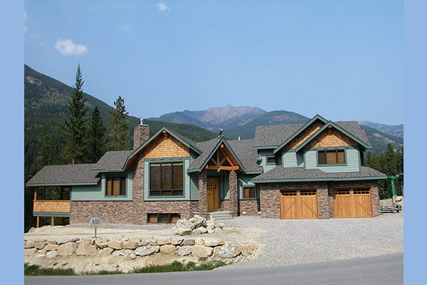 Showhome built in a mountainous terrain