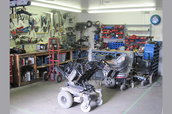 A variety of electric scooters on display within store