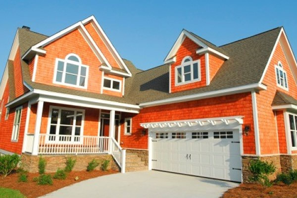one orange sided showhome