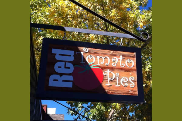 Exterior sign for Red Tomato Pies