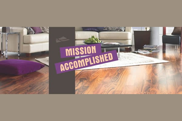 flooring poster advertising Nufloors Creston