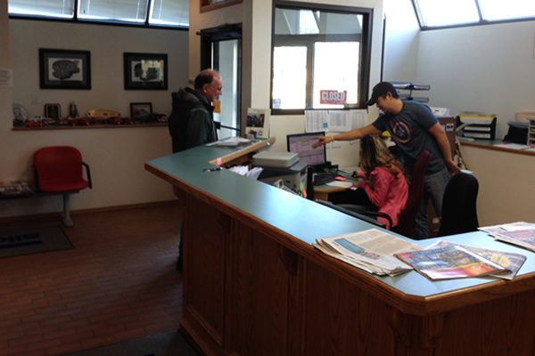 Front reception at Kustom Auto Body