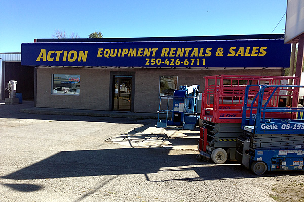 Exterior of building of Action Rentals