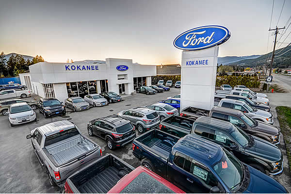 sales car lot at Kokanee Ford Sales in Creston