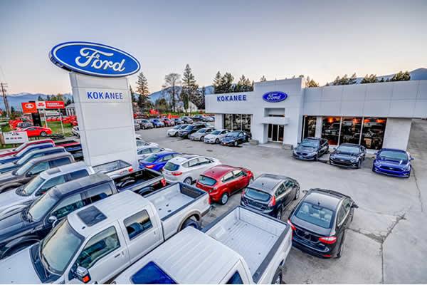 sales car lot at Kokanee Ford Sales in Creston