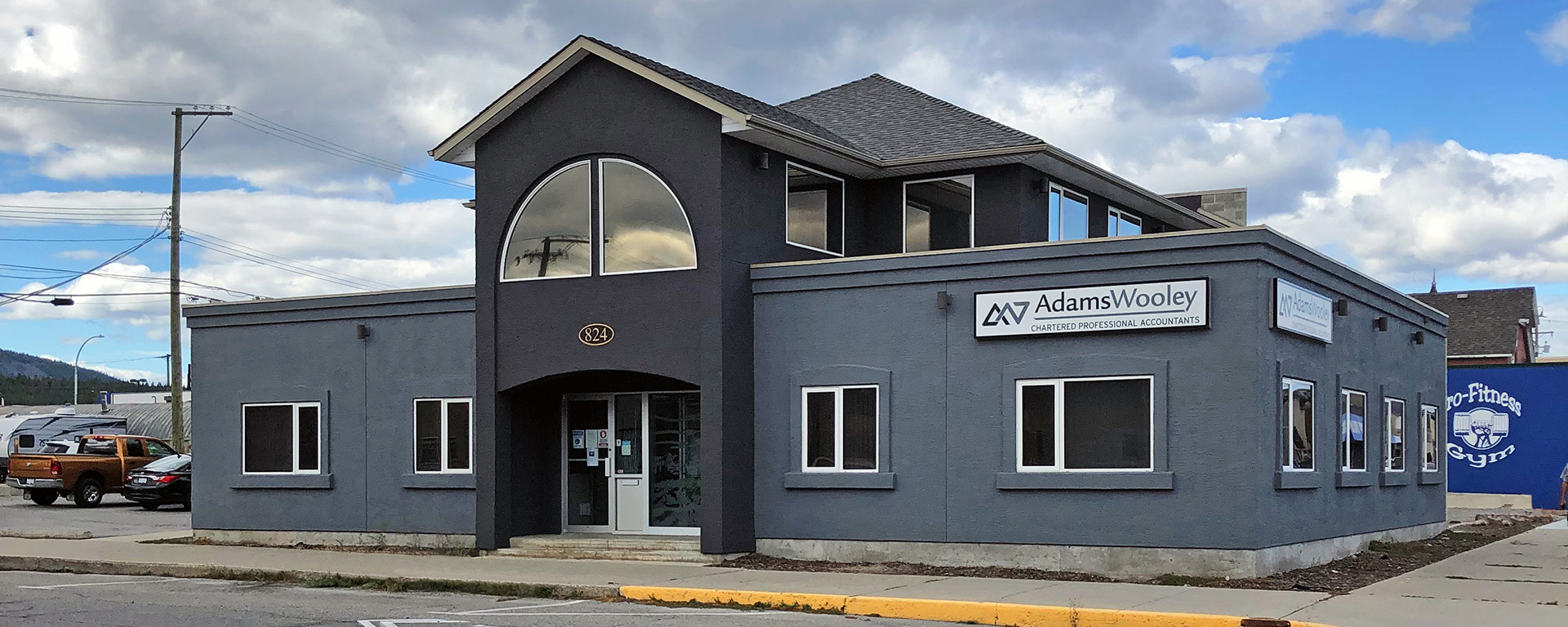 Exterior of the Adams Wooley office building 
